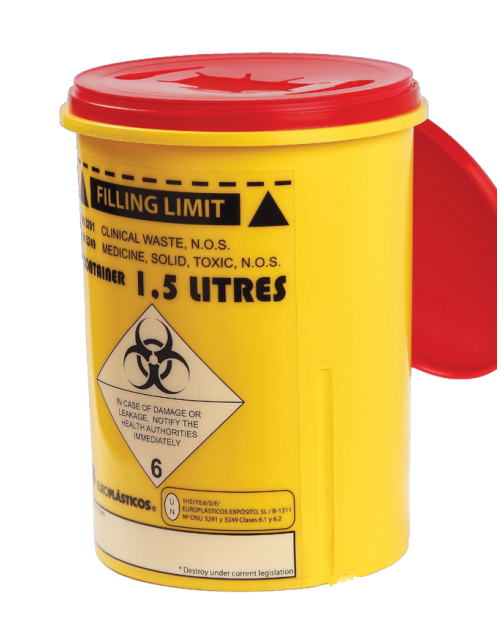 CONTENEDOR AGUJAS 1L