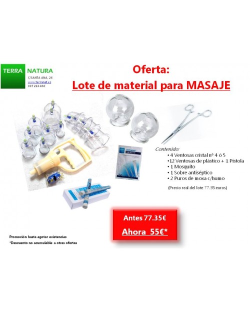 LOTE VENTOSAS PARA MASAJE
