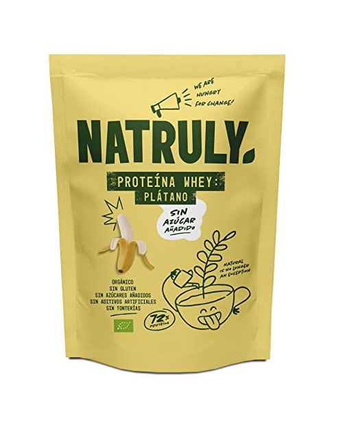 Natruly Proteina Whey 72% Banana Bio 350G