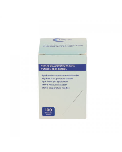 AGUJAS DE ACUPUNTURA PARA PUNCION SECA ESTERILES.025X0.25