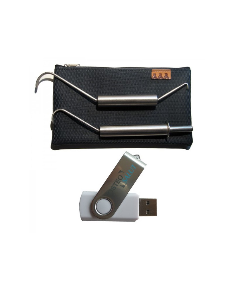 Ganchos de Fibrólisis Diacutánea + USB Informativo + estuche (dos ganchos)